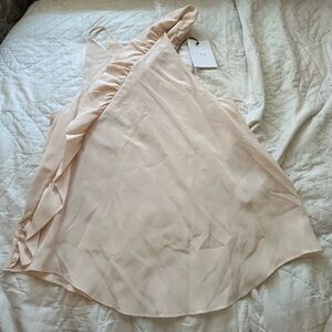 IRO NWT Blonie Top With Ruffles, Size 38